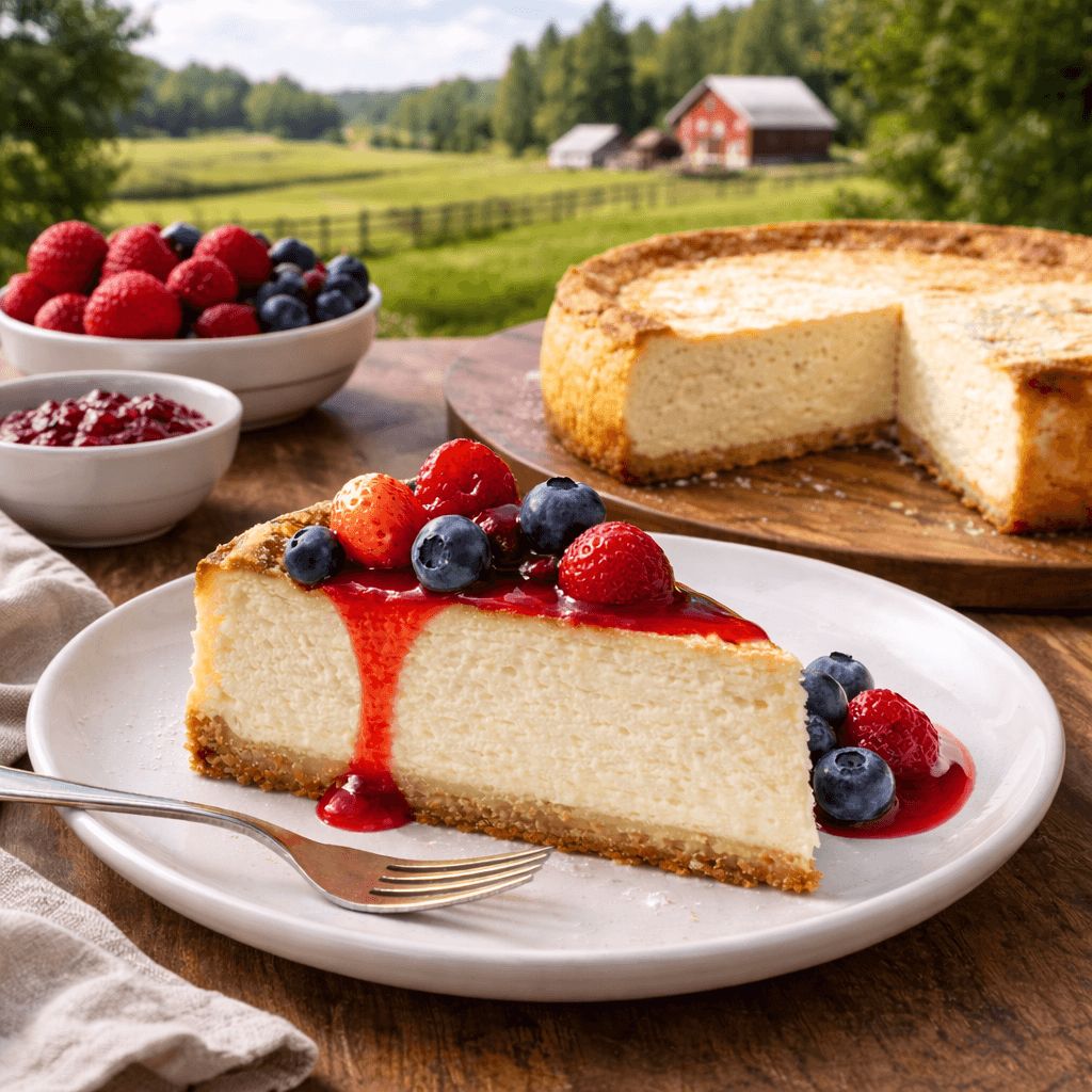 Country-style Cheesecake – amerykański sernik w wersji rustykalnej