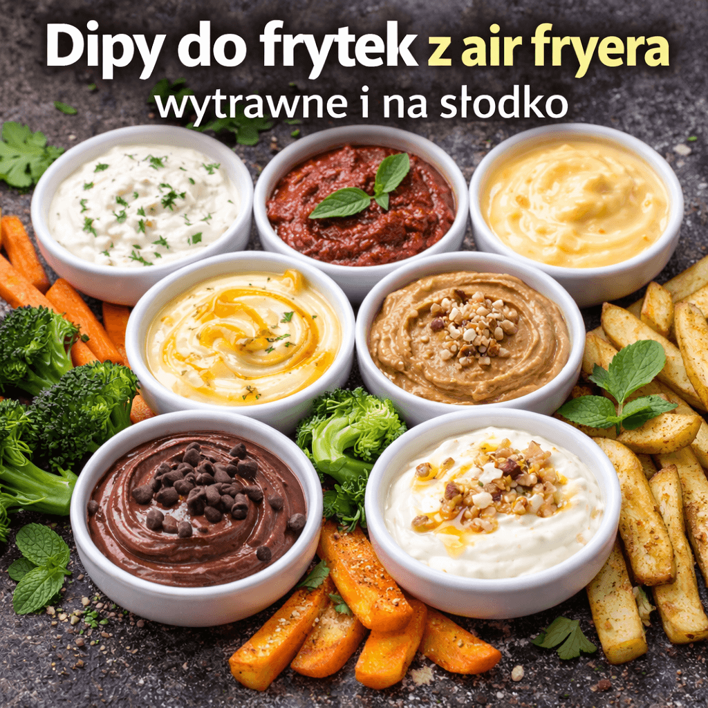 Dipy do frytek z air fryera – wytrawne i na słodko