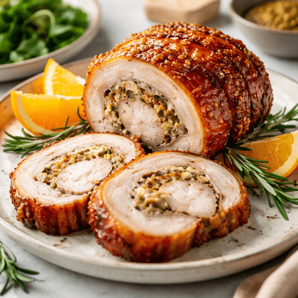 Porchetta z air fryera z chrupiącą skórą